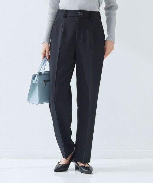 green label relaxing / グリーンレーベル リラクシング スラックス・ドレスパンツ | ［size SHORT/TALLあり］Daily chic セミフレア パンツ | 詳細5