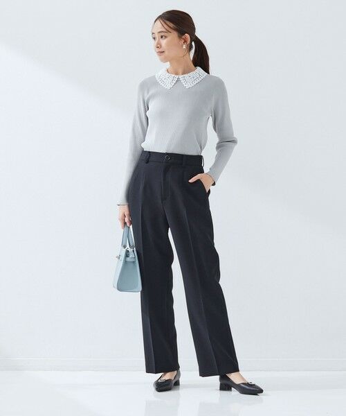 green label relaxing / グリーンレーベル リラクシング スラックス・ドレスパンツ | ［size SHORT/TALLあり］Daily chic セミフレア パンツ | 詳細7