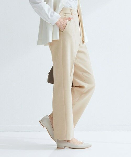 green label relaxing / グリーンレーベル リラクシング スラックス・ドレスパンツ | ［size SHORT/TALLあり］Daily chic セミフレア パンツ | 詳細13