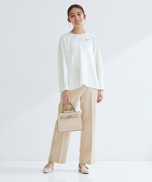 green label relaxing / グリーンレーベル リラクシング スラックス・ドレスパンツ | ［size SHORT/TALLあり］Daily chic セミフレア パンツ | 詳細15