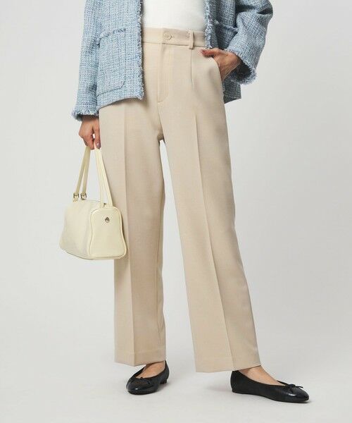 green label relaxing / グリーンレーベル リラクシング スラックス・ドレスパンツ | ［size SHORT/TALLあり］Daily chic セミフレア パンツ | 詳細17