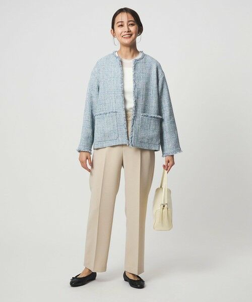 green label relaxing / グリーンレーベル リラクシング スラックス・ドレスパンツ | ［size SHORT/TALLあり］Daily chic セミフレア パンツ | 詳細19