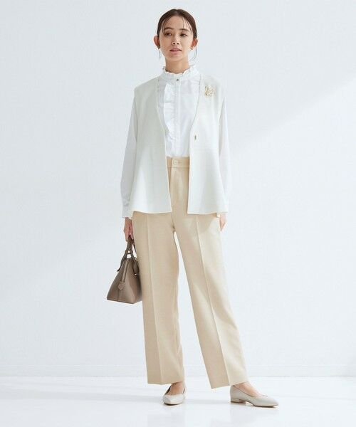 green label relaxing / グリーンレーベル リラクシング スラックス・ドレスパンツ | ［size SHORT/TALLあり］Daily Chic セミフレア パンツ | 詳細21