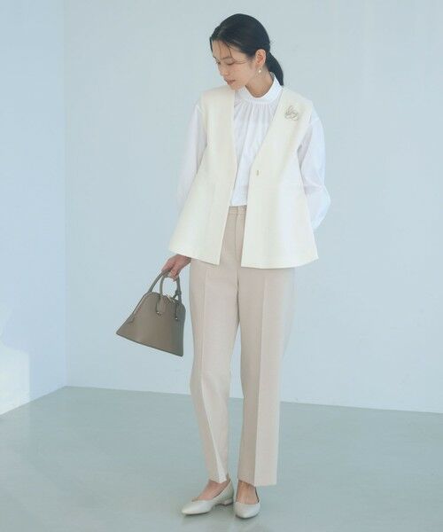 green label relaxing / グリーンレーベル リラクシング スラックス・ドレスパンツ | ［size SHORT/TALLあり］Daily chic セミフレア パンツ | 詳細10