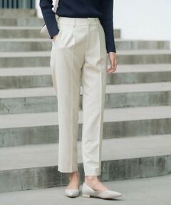 green label relaxing / グリーンレーベル リラクシング スラックス・ドレスパンツ | ［size SHORT/TALLあり］パウドレ テーパード パンツ ナチュラル