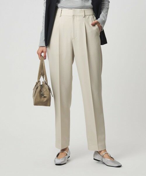 green label relaxing / グリーンレーベル リラクシング スラックス・ドレスパンツ | ［size SHORT/TALLあり］パウドレ テーパード パンツ ナチュラル | 詳細10