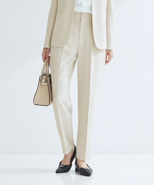 green label relaxing / グリーンレーベル リラクシング スラックス・ドレスパンツ | ［size SHORT/TALLあり］パウドレ テーパード パンツ ナチュラル | 詳細2