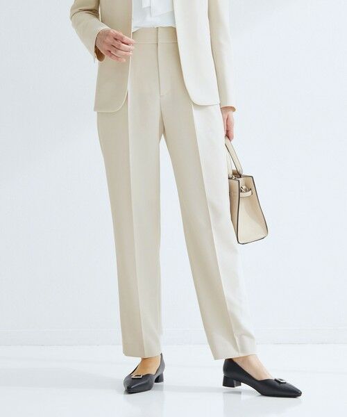 green label relaxing / グリーンレーベル リラクシング スラックス・ドレスパンツ | ［size SHORT/TALLあり］パウドレ テーパード パンツ ナチュラル | 詳細3