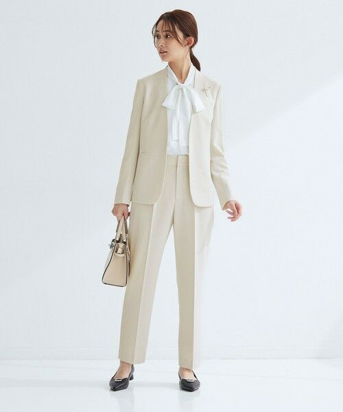 green label relaxing / グリーンレーベル リラクシング スラックス・ドレスパンツ | ［size SHORT/TALLあり］パウドレ テーパード パンツ ナチュラル | 詳細5