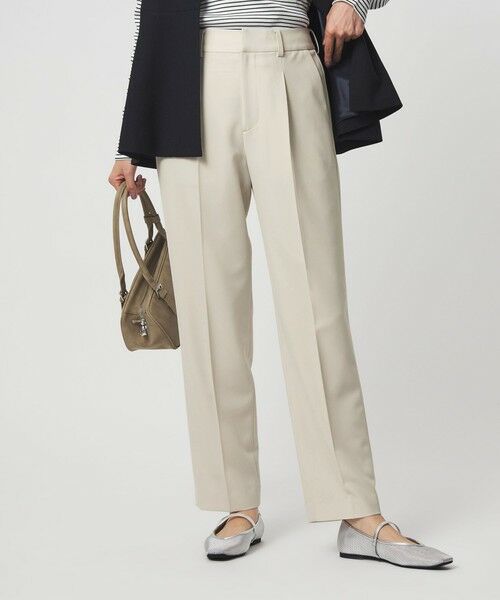 green label relaxing / グリーンレーベル リラクシング スラックス・ドレスパンツ | ［size SHORT/TALLあり］パウドレ テーパード パンツ ナチュラル | 詳細9
