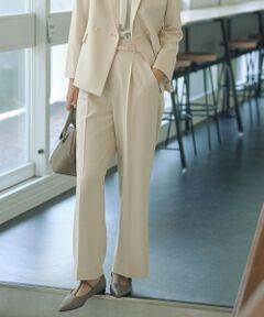 green label relaxing / グリーンレーベル リラクシング スラックス・ドレスパンツ | ［size SHORT/TALLあり］パウドレ ワイド パンツ ナチュラル