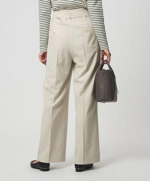 green label relaxing / グリーンレーベル リラクシング スラックス・ドレスパンツ | ［size SHORT/TALLあり］パウドレ ワイド パンツ ナチュラル | 詳細11