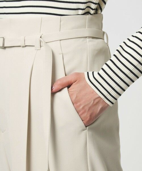 green label relaxing / グリーンレーベル リラクシング スラックス・ドレスパンツ | ［size SHORT/TALLあり］パウドレ ワイド パンツ ナチュラル | 詳細21