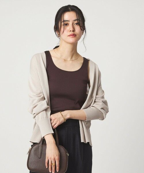 green label relaxing / グリーンレーベル リラクシング タンクトップ | ブライトリブ タンクトップ（DK.BROWN）