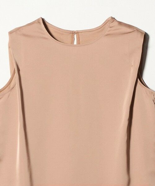 green label relaxing / グリーンレーベル リラクシング カットソー | サテン ドッキング ラウンドヘム タンクトップ カットソー | 詳細5
