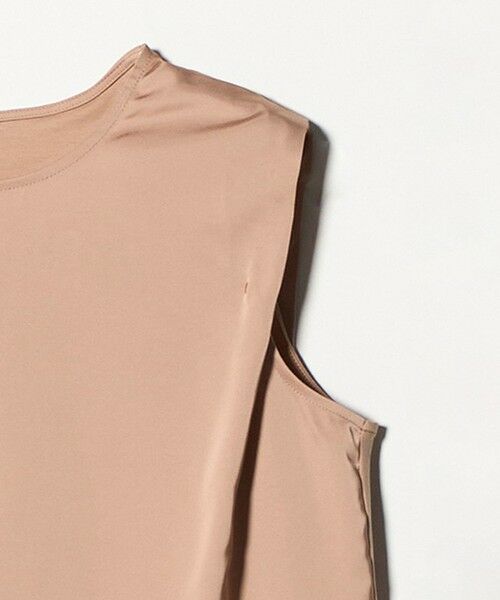 green label relaxing / グリーンレーベル リラクシング カットソー | サテン ドッキング ラウンドヘム タンクトップ カットソー | 詳細6