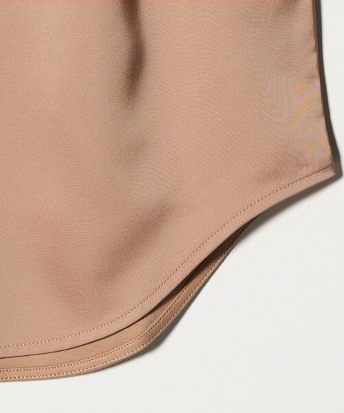 green label relaxing / グリーンレーベル リラクシング カットソー | サテン ドッキング ラウンドヘム タンクトップ カットソー | 詳細7