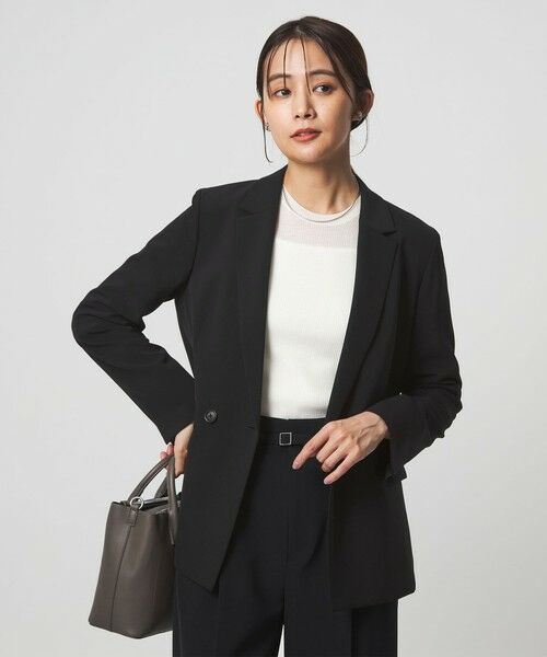 green label relaxing / グリーンレーベル リラクシング テーラードジャケット | ［size SHORTあり］パウドレ ダブル ジャケット ウォッシャブル ストレッチ | 詳細1