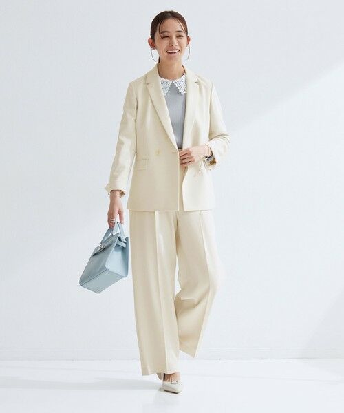 green label relaxing / グリーンレーベル リラクシング テーラードジャケット | ［size SHORTあり］パウドレ ダブル ジャケット ウォッシャブル ストレッチ | 詳細14