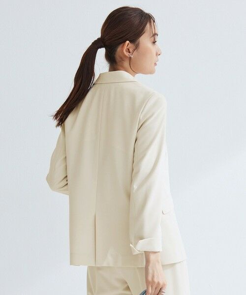 green label relaxing / グリーンレーベル リラクシング テーラードジャケット | ［size SHORTあり］パウドレ ダブル ジャケット ウォッシャブル ストレッチ | 詳細9