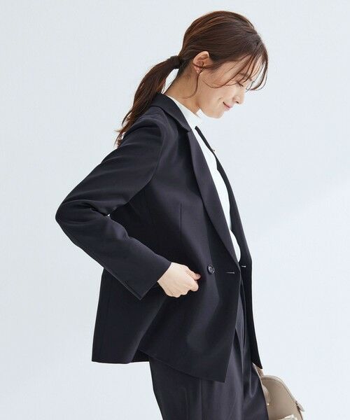 green label relaxing / グリーンレーベル リラクシング テーラードジャケット | ［size SHORTあり］パウドレ ダブル ジャケット ウォッシャブル ストレッチ | 詳細19