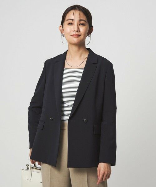 green label relaxing / グリーンレーベル リラクシング テーラードジャケット | ［size SHORTあり］パウドレ ダブル ジャケット ウォッシャブル ストレッチ | 詳細28