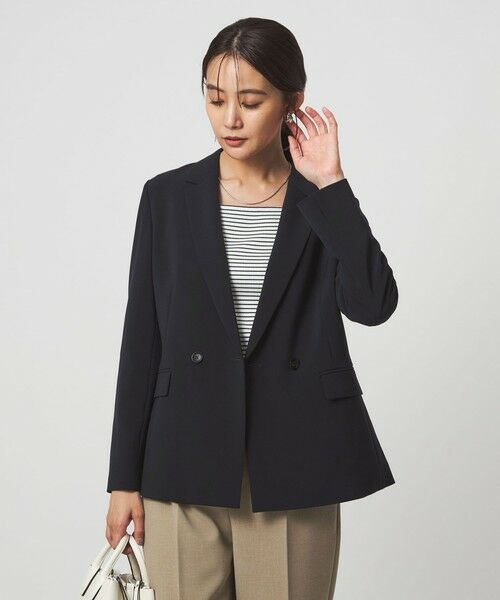 green label relaxing / グリーンレーベル リラクシング テーラードジャケット | ［size SHORTあり］パウドレ ダブル ジャケット ウォッシャブル ストレッチ | 詳細29