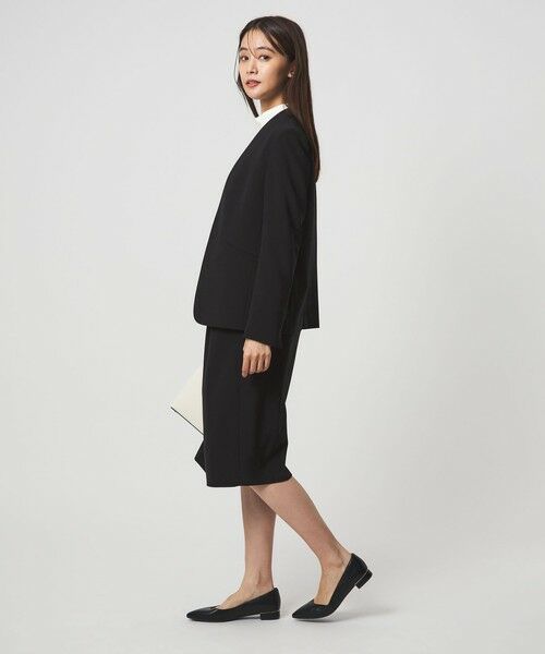 green label relaxing / グリーンレーベル リラクシング ノーカラージャケット | ［size SHORTあり］パウドレ ノーラペル ジャケット ウォッシャブル ストレッチ | 詳細3