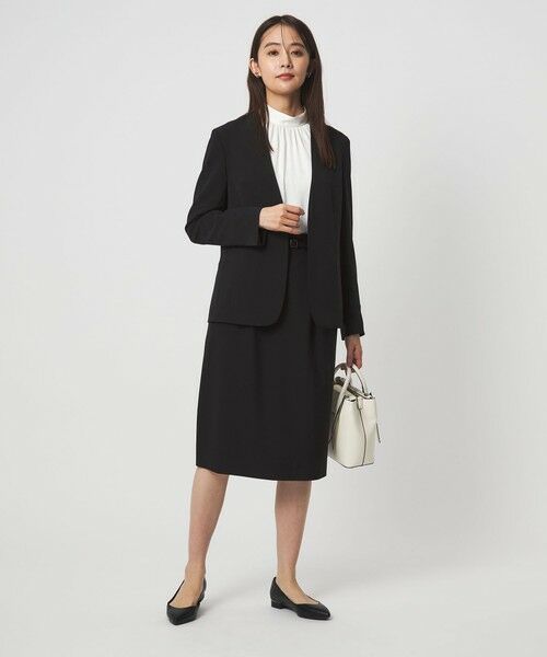 green label relaxing / グリーンレーベル リラクシング ノーカラージャケット | ［size SHORTあり］パウドレ ノーラペル ジャケット ウォッシャブル ストレッチ | 詳細4