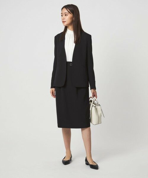 green label relaxing / グリーンレーベル リラクシング ノーカラージャケット | ［size SHORTあり］パウドレ ノーラペル ジャケット ウォッシャブル ストレッチ | 詳細5