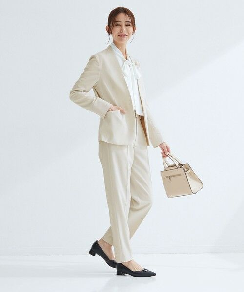 green label relaxing / グリーンレーベル リラクシング ノーカラージャケット | ［size SHORTあり］パウドレ ノーラペル ジャケット ウォッシャブル ストレッチ | 詳細9