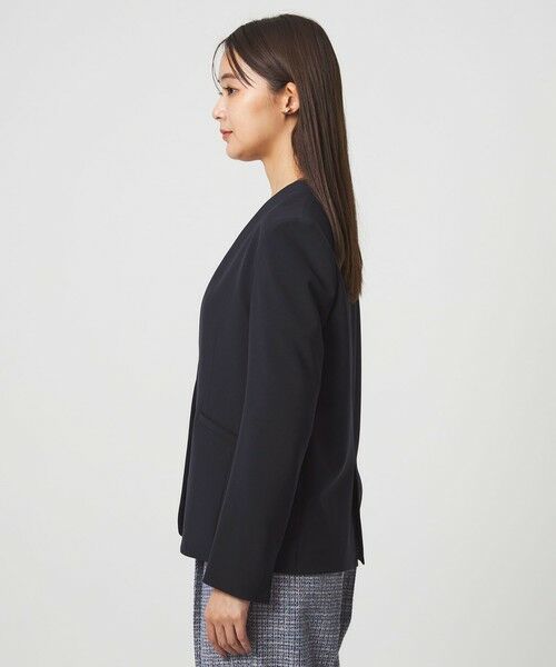 green label relaxing / グリーンレーベル リラクシング ノーカラージャケット | ［size SHORTあり］パウドレ ノーラペル ジャケット ウォッシャブル ストレッチ | 詳細25