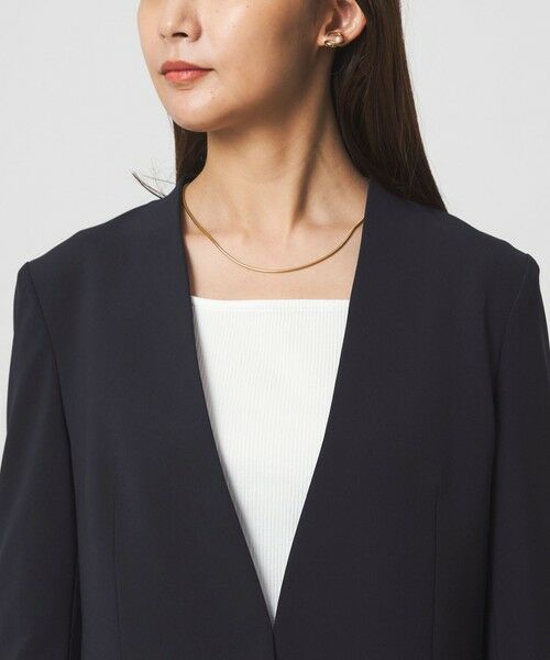 green label relaxing / グリーンレーベル リラクシング ノーカラージャケット | ［size SHORTあり］パウドレ ノーラペル ジャケット ウォッシャブル ストレッチ | 詳細27