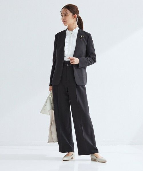 green label relaxing / グリーンレーベル リラクシング ノーカラージャケット | ［size SHORTあり］パウドレ ノーラペル ジャケット ウォッシャブル ストレッチ | 詳細17