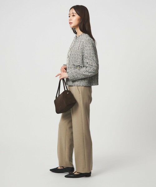 green label relaxing / グリーンレーベル リラクシング ノーカラージャケット | ツイードライク ノーカラー ジャケット | 詳細28