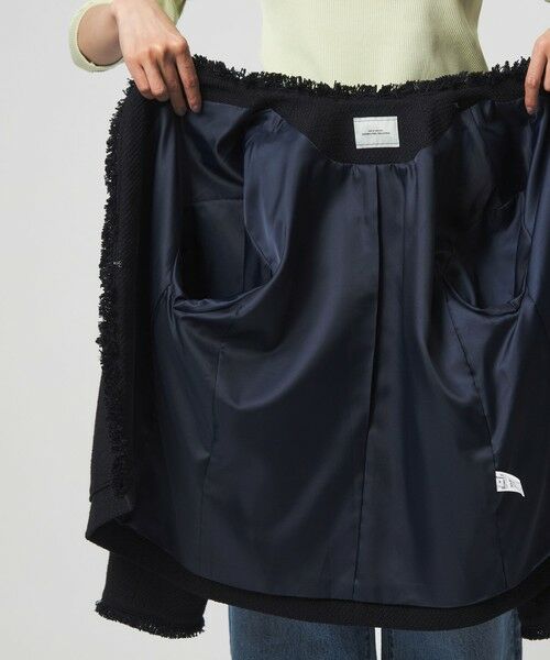 green label relaxing / グリーンレーベル リラクシング ノーカラージャケット | ［size SHORTあり］ミックス ツイードライク ポケット ノーカラー ジャケット | 詳細29