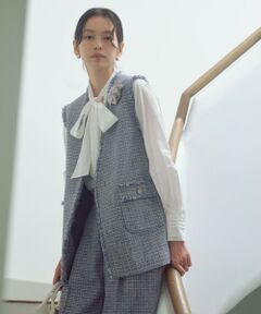 green label relaxing / グリーンレーベル リラクシング ベスト | ［size SHORTあり］ライト ツイードライク ジレ