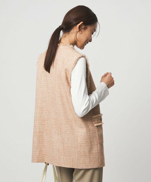 green label relaxing / グリーンレーベル リラクシング ベスト | ［size SHORTあり］ライト ツイードライク ジレ | 詳細3