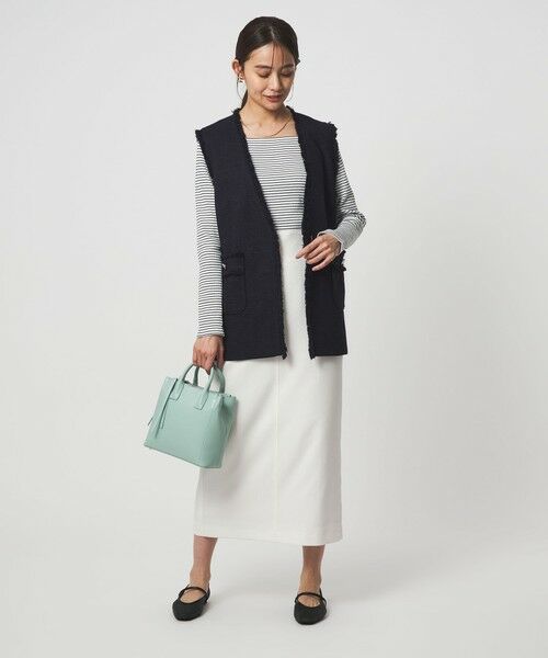 green label relaxing / グリーンレーベル リラクシング ベスト | ［size SHORTあり］ライト ツイードライク ジレ | 詳細25