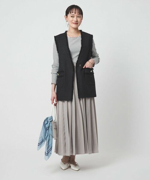 green label relaxing / グリーンレーベル リラクシング ベスト | ［size SHORTあり］ライト ツイードライク ジレ | 詳細28