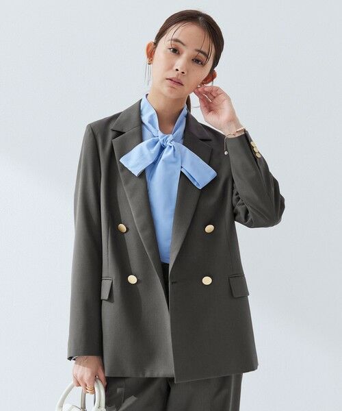 green label relaxing / グリーンレーベル リラクシング テーラードジャケット | ［size SHORTあり］Greed グリード ダブル ジャケット ウォッシャブル | 詳細4