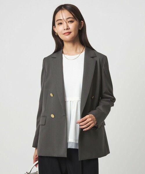 green label relaxing / グリーンレーベル リラクシング テーラードジャケット | ［size SHORTあり］Greed グリード ダブル ジャケット ウォッシャブル | 詳細7