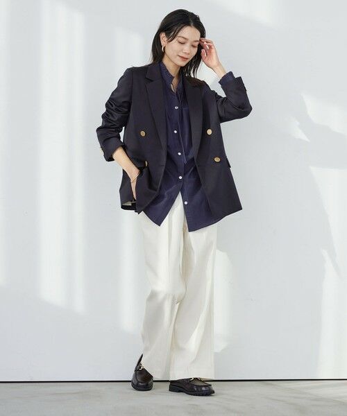 green label relaxing / グリーンレーベル リラクシング テーラードジャケット | ［size SHORTあり］Greed グリード ダブル ジャケット ウォッシャブル | 詳細21