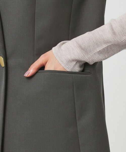 green label relaxing / グリーンレーベル リラクシング ベスト | Greed グリード テーラード ジレ ウォッシャブル | 詳細12