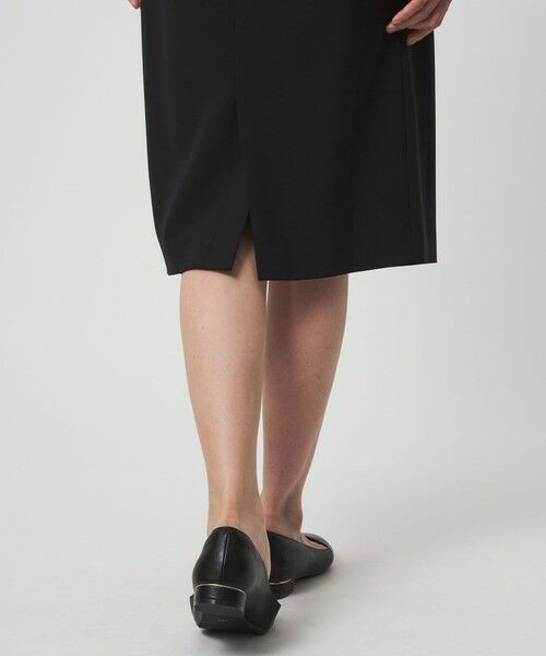 green label relaxing / グリーンレーベル リラクシング ミニ・ひざ丈スカート | ［size SHORTあり］パウドレ ベルト付き タイト スカート ウォッシャブル ストレッチ | 詳細11