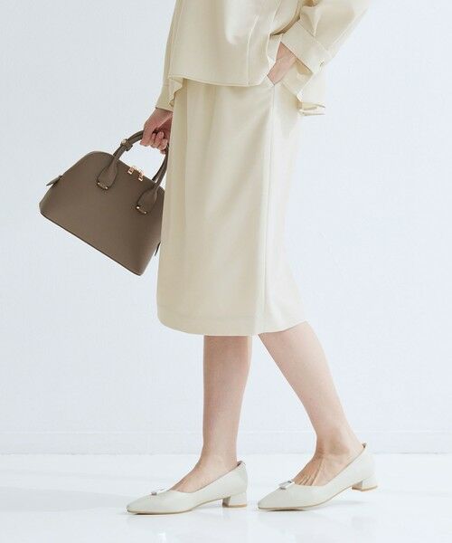 green label relaxing / グリーンレーベル リラクシング ミニ・ひざ丈スカート | ［size SHORTあり］パウドレ ベルト付き タイト スカート ウォッシャブル ストレッチ | 詳細13