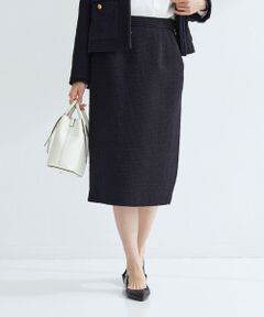 green label relaxing / グリーンレーベル リラクシング ミニ・ひざ丈スカート | ツイードライク タイト スカート