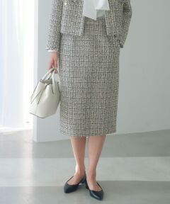 green label relaxing / グリーンレーベル リラクシング ミニ・ひざ丈スカート | ツイードライク タイト スカート