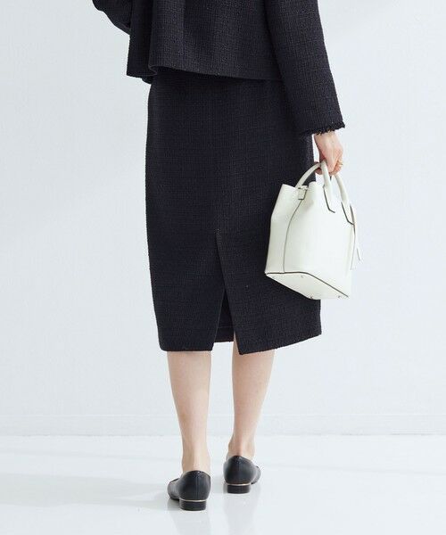 green label relaxing / グリーンレーベル リラクシング ミニ・ひざ丈スカート | ツイードライク タイト スカート | 詳細3