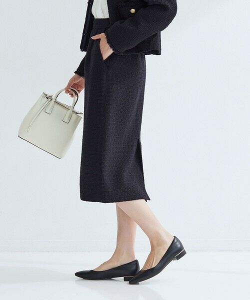 green label relaxing / グリーンレーベル リラクシング ミニ・ひざ丈スカート | ツイードライク タイト スカート | 詳細2